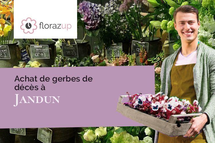 fleurs deuil pour un enterrement à Jandun (Ardennes/08430)