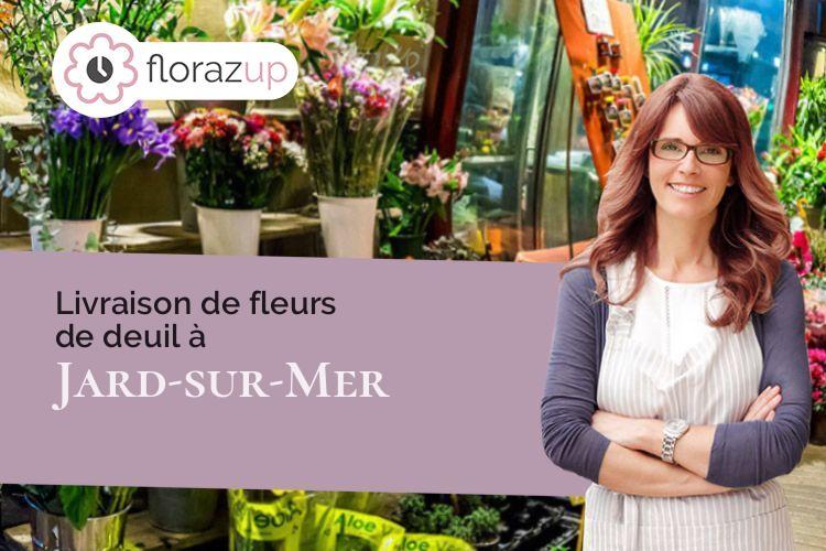 couronnes de fleurs pour une crémation à Jard-sur-Mer (Vendée/85520)