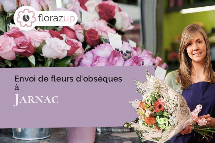 créations florales pour un enterrement à Jarnac (Charente/16200)