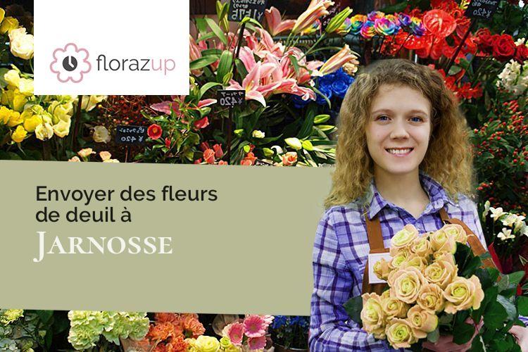 compositions florales pour un décès à Jarnosse (Loire/42460)