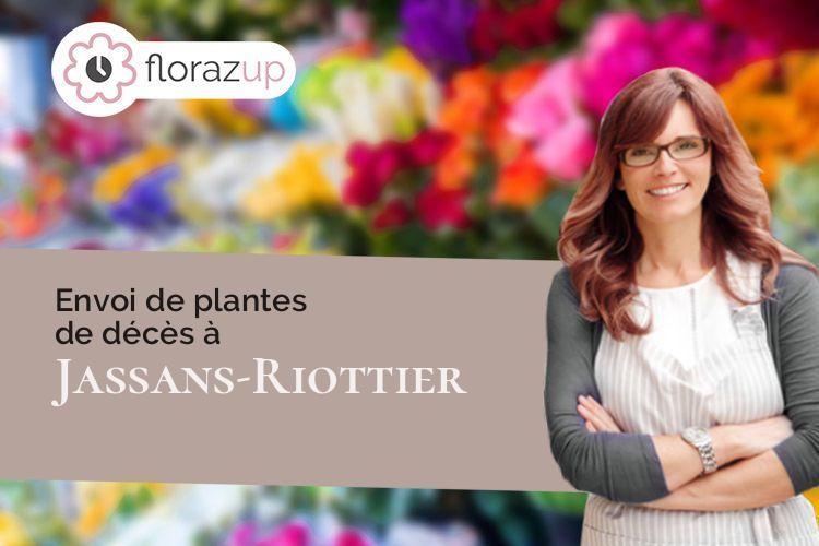 coupes de fleurs pour un décès à Jassans-Riottier (Ain/01480)