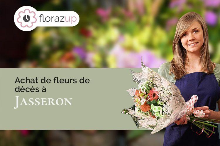 coupes de fleurs pour un décès à Jasseron (Ain/01250)