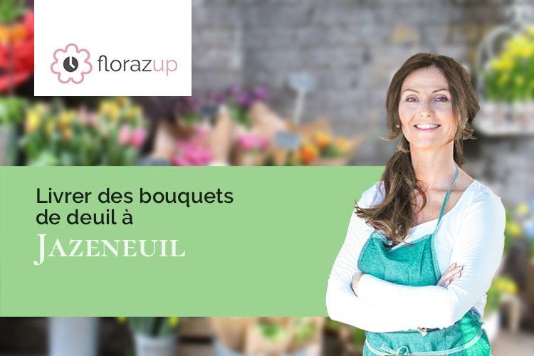 bouquets de fleurs pour des funérailles à Jazeneuil (Vienne/86600)