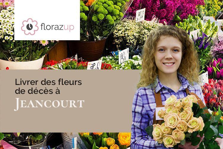 couronnes de fleurs pour une crémation à Jeancourt (Aisne/02490)