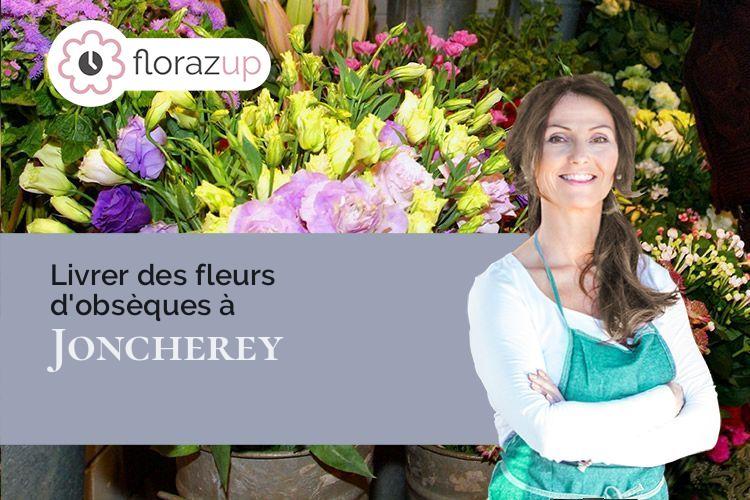 coeur de fleurs pour un décès à Joncherey (Territoire de Belfort/90100)