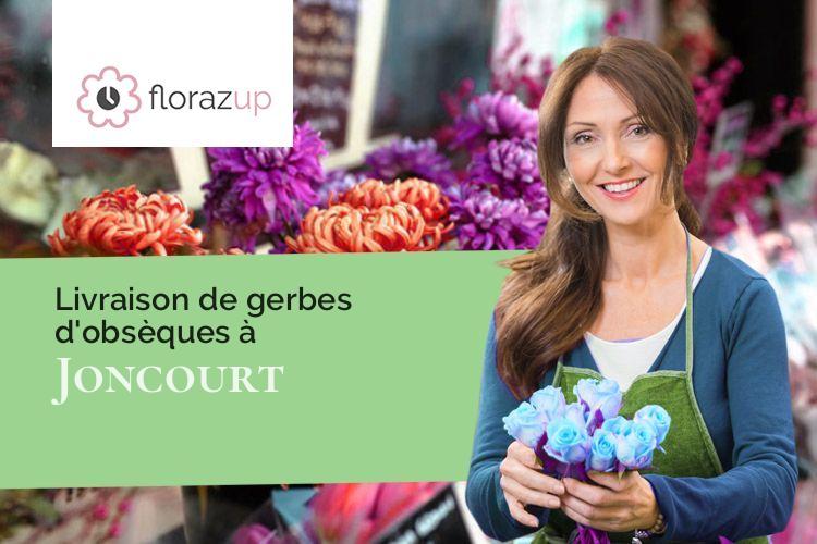 couronnes florales pour des obsèques à Joncourt (Aisne/02420)