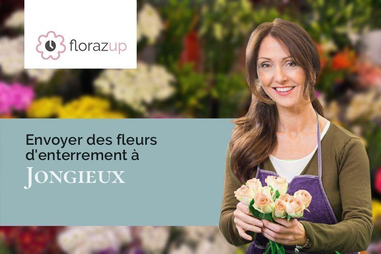 couronnes de fleurs pour un deuil à Jongieux (Savoie/73170)