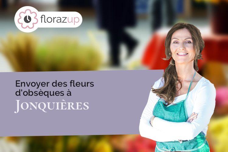compositions de fleurs pour une crémation à Jonquières (Vaucluse/84150)