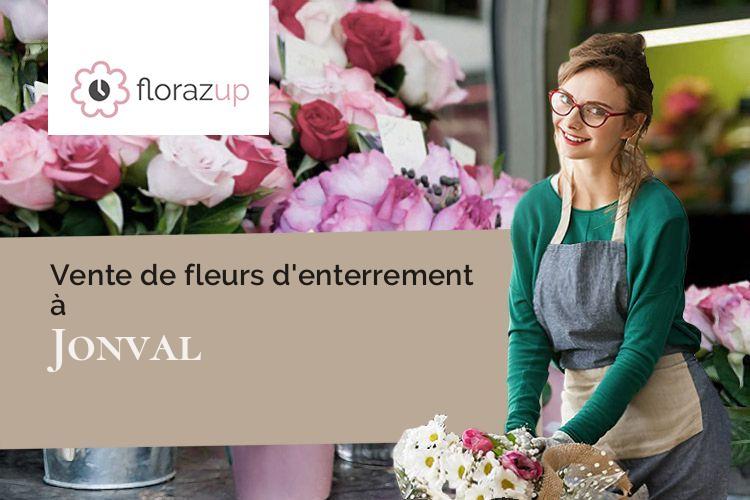 créations florales pour un enterrement à Jonval (Ardennes/08130)