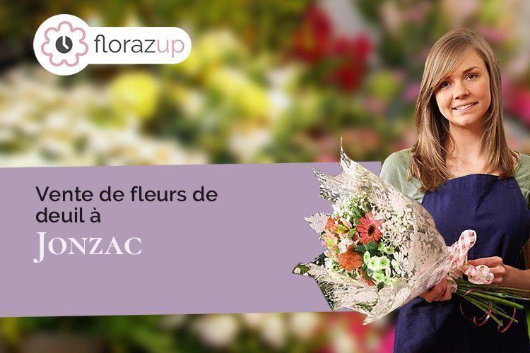 compositions de fleurs pour des funérailles à Jonzac (Charente-Maritime/17500)