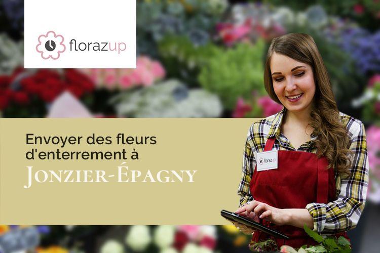 couronnes florales pour un deuil à Jonzier-Épagny (Haute-Savoie/74520)