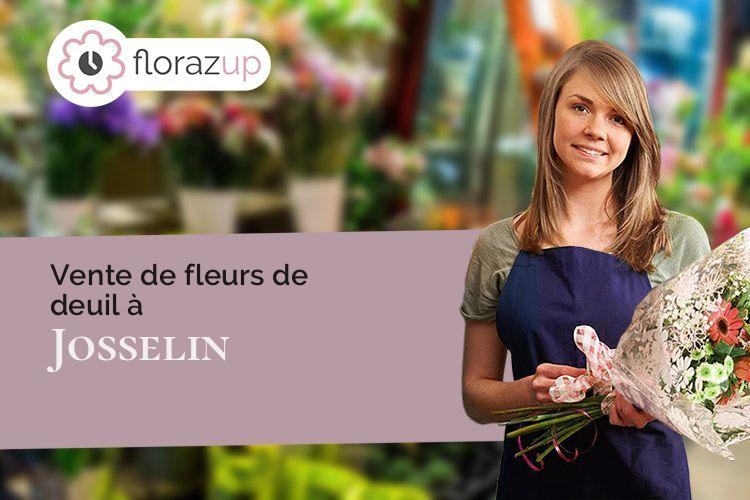 compositions florales pour des obsèques à Josselin (Morbihan/56120)