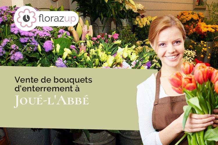 couronnes florales pour un enterrement à Joué-l'Abbé (Sarthe/72380)