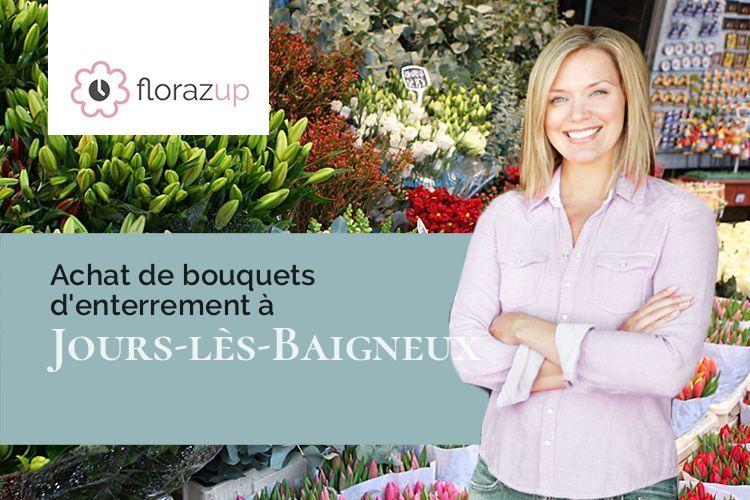couronnes florales pour un deuil à Jours-lès-Baigneux (Côte-d'Or/21450)