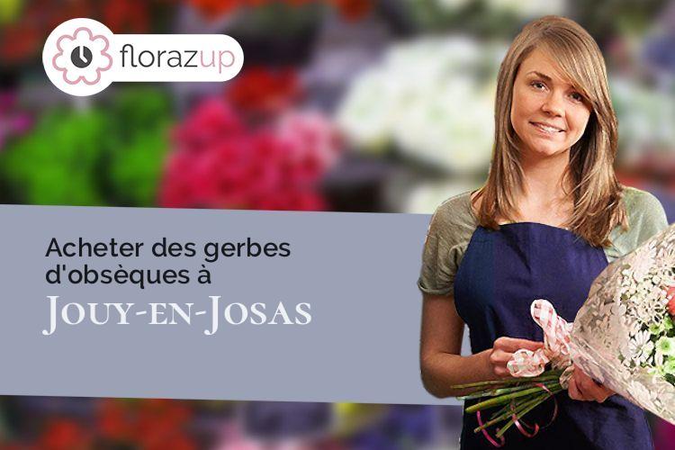 coeur de fleurs pour des funérailles à Jouy-en-Josas (Yvelines/78350)