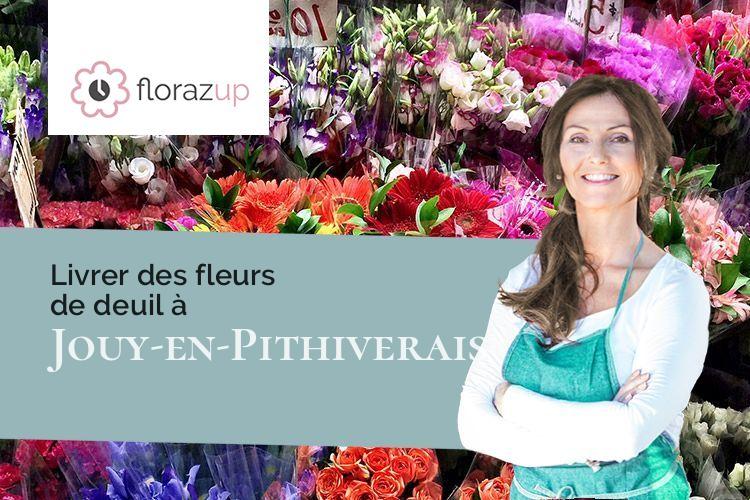 compositions de fleurs pour une crémation à Jouy-en-Pithiverais (Loiret/45480)