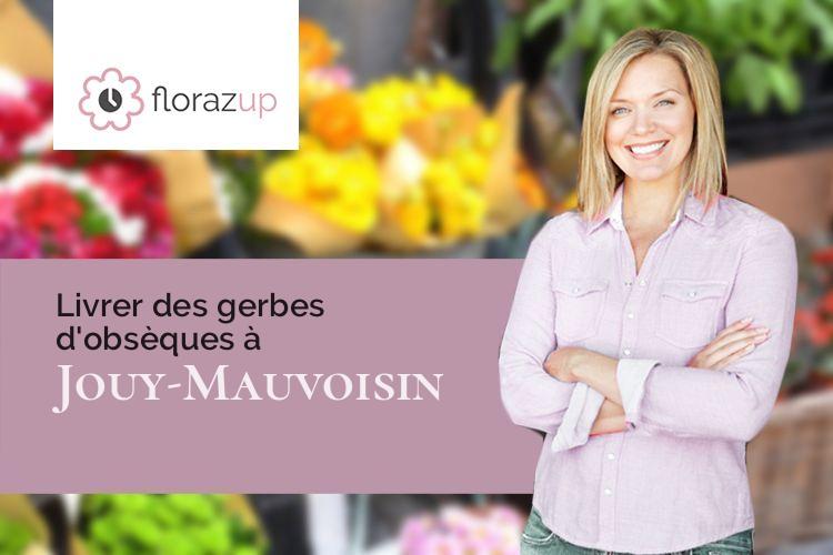 couronnes florales pour des funérailles à Jouy-Mauvoisin (Yvelines/78200)