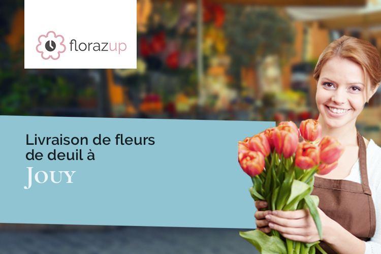 couronnes florales pour un enterrement à Jouy (Yonne/89150)