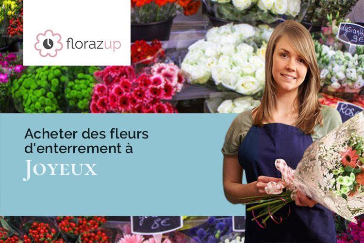 couronnes florales pour un deuil à Joyeux (Ain/01800)