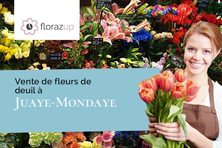 coeurs de fleurs pour des obsèques à Juaye-Mondaye (Calvados/14250)