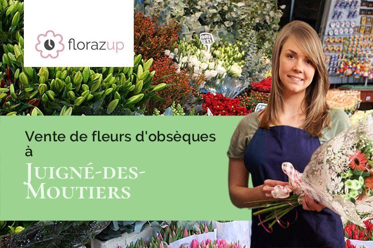 gerbes de fleurs pour des funérailles à Juigné-des-Moutiers (Loire-Atlantique/44670)