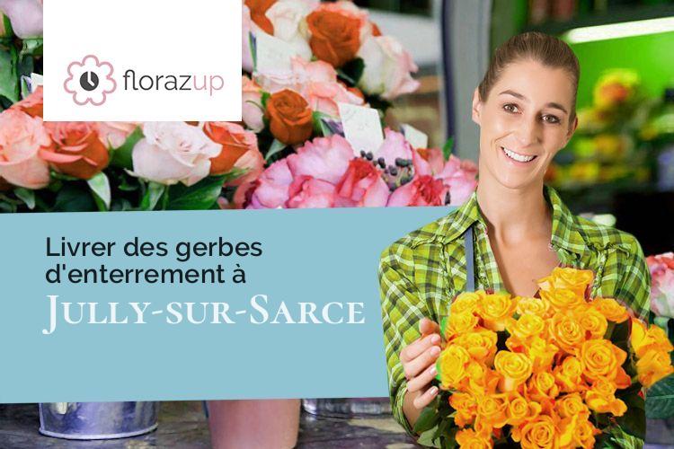 créations florales pour un décès à Jully-sur-Sarce (Aube/10260)