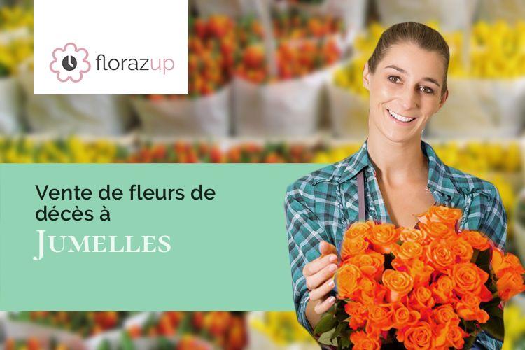 coeurs de fleurs pour des funérailles à Jumelles (Eure/27220)