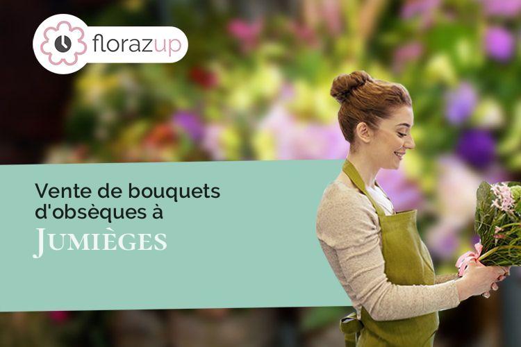 coeur de fleurs pour un deuil à Jumièges (Seine-Maritime/76480)