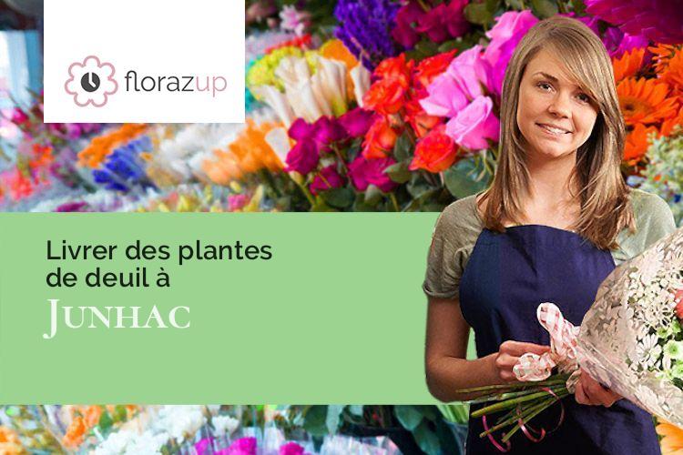 couronnes florales pour un décès à Junhac (Cantal/15120)