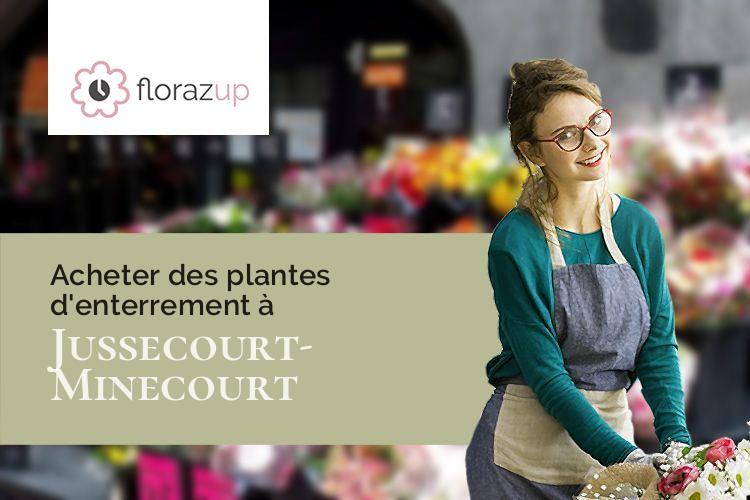 créations florales pour un deuil à Jussecourt-Minecourt (Marne/51340)