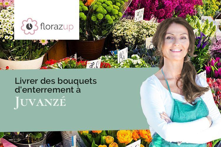 couronnes florales pour un décès à Juvanzé (Aube/10140)