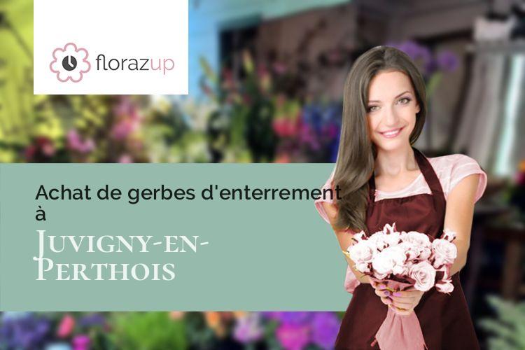 compositions de fleurs pour un enterrement à Juvigny-en-Perthois (Meuse/55170)