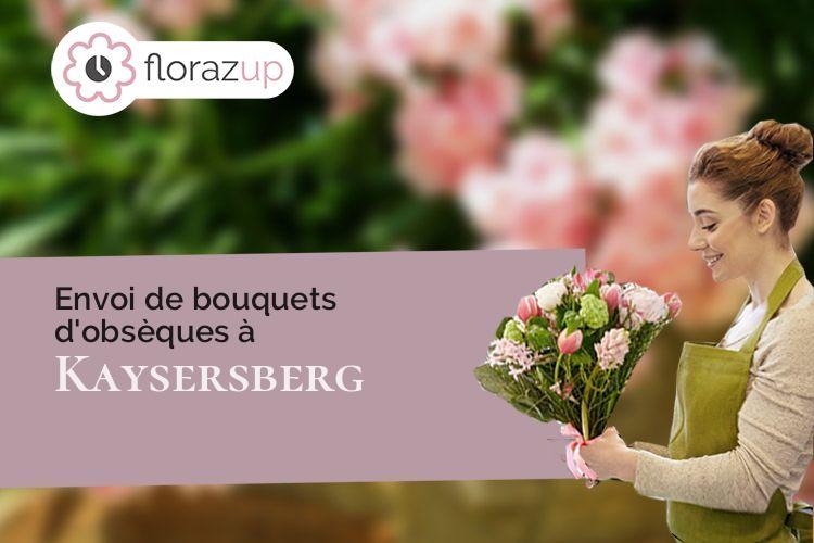 créations florales pour un enterrement à Kaysersberg (Haut-Rhin/68240)