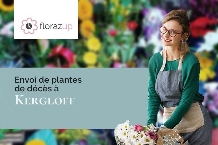 créations de fleurs pour un enterrement à Kergloff (Finistère/29270)