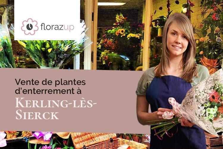 créations de fleurs pour un enterrement à Kerling-lès-Sierck (Moselle/57480)