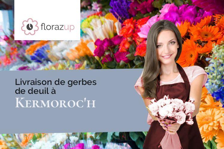 créations florales pour des obsèques à Kermoroc'h (Côtes-d'Armor/22140)