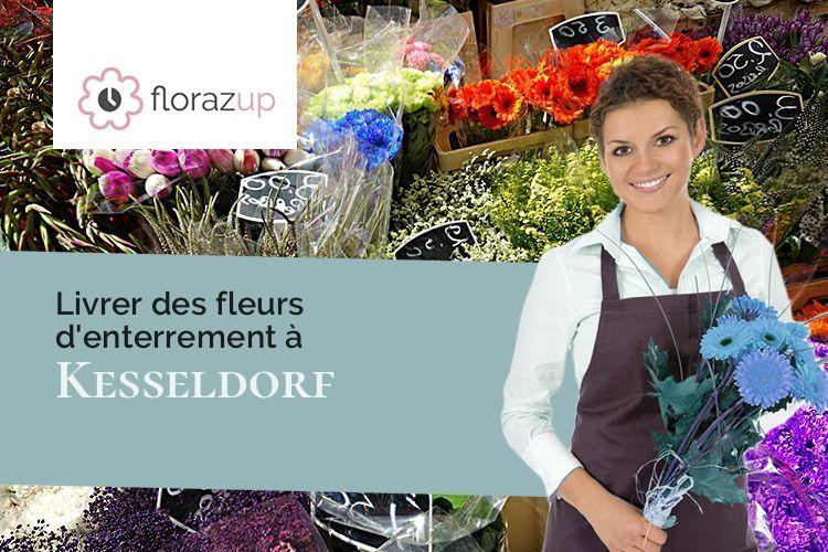 créations florales pour un décès à Kesseldorf (Bas-Rhin/67930)