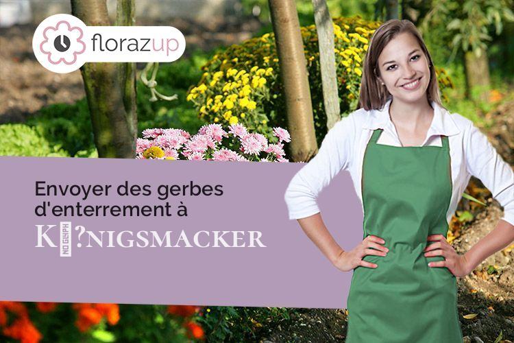 bouquets de fleurs pour une crémation à Kœ?nigsmacker (Moselle/57110)