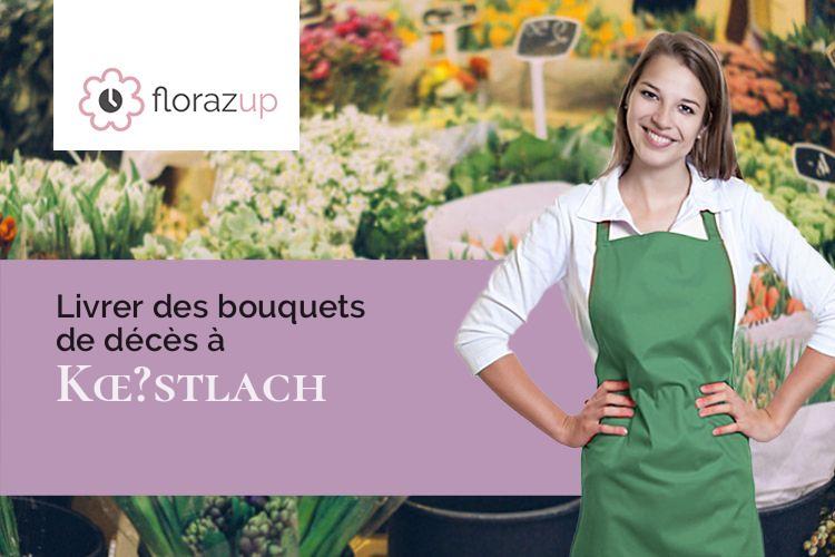 créations florales pour des obsèques à Kœ?stlach (Haut-Rhin/68480)