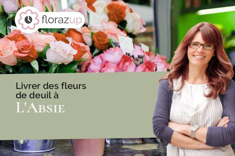 créations de fleurs pour des obsèques à L'Absie (Deux-Sèvres/79240)