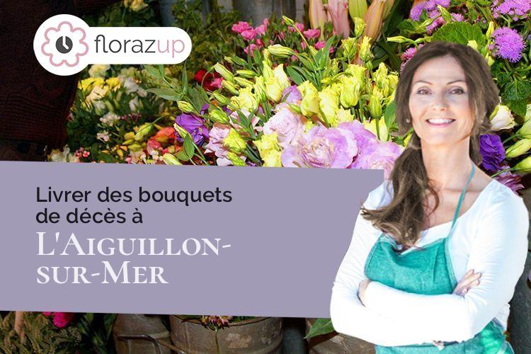 fleurs deuil pour des obsèques à L'Aiguillon-sur-Mer (Vendée/85460)