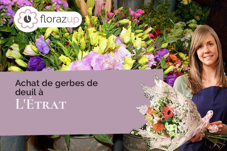 fleurs deuil pour un décès à L'Étrat (Loire/42580)
