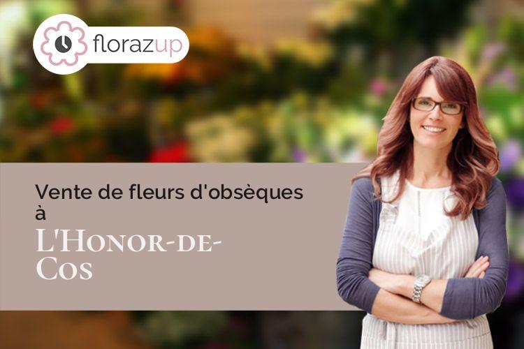 compositions florales pour un enterrement à L'Honor-de-Cos (Tarn-et-Garonne/82130)