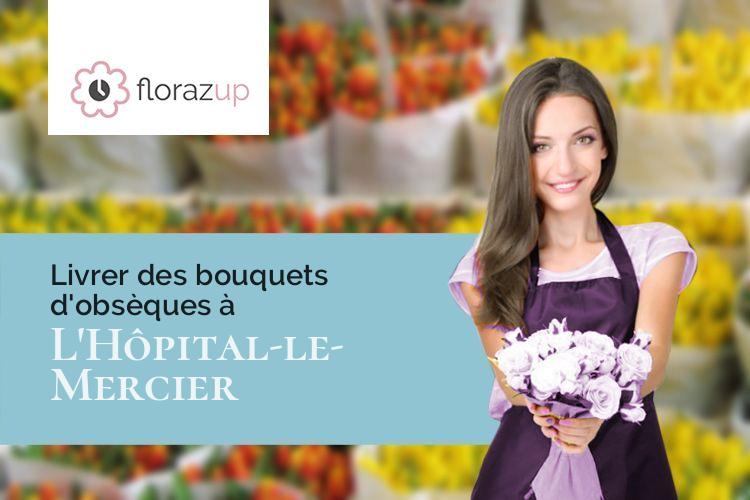 bouquets de fleurs pour des funérailles à L'Hôpital-le-Mercier (Saône-et-Loire/71600)