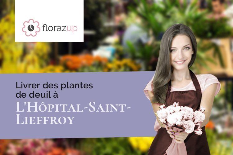compositions de fleurs pour des funérailles à L'Hôpital-Saint-Lieffroy (Doubs/25340)