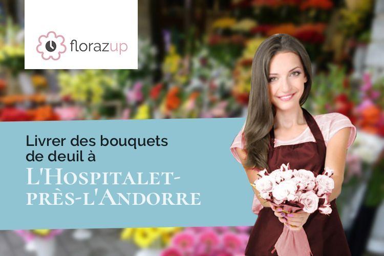 compositions de fleurs pour un deuil à L'Hospitalet-près-l'Andorre (Ariège/09390)