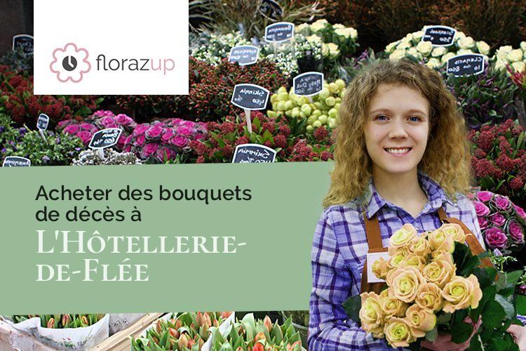 créations florales pour une crémation à L'Hôtellerie-de-Flée (Maine-et-Loire/49500)