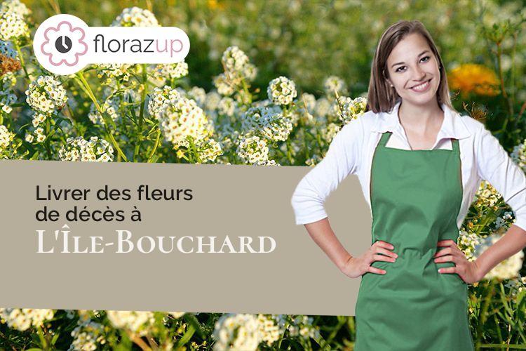 couronnes de fleurs pour des obsèques à L'Île-Bouchard (Indre-et-Loire/37220)