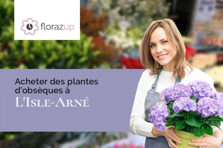 couronnes florales pour des funérailles à L'Isle-Arné (Gers/32270)