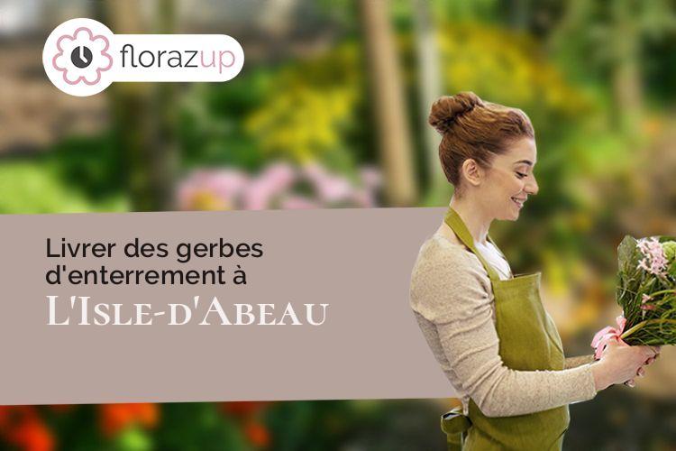 créations de fleurs pour un enterrement à L'Isle-d'Abeau (Isère/38080)